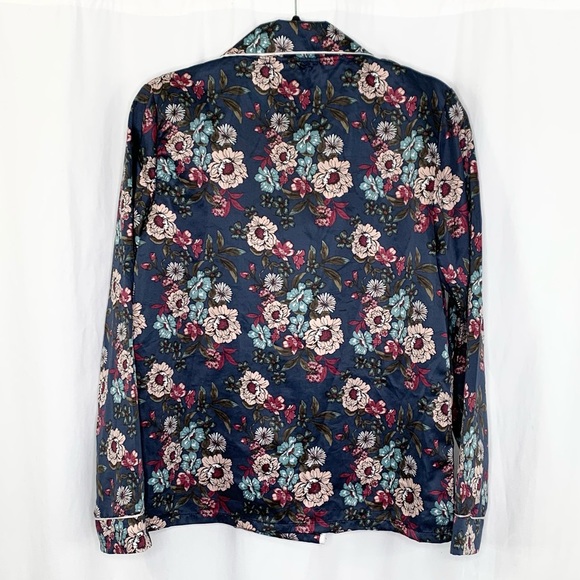 Nanette Lepore Womens Satin Floral PJ Set Size Large Excellent Condition - Picture 4 of 8